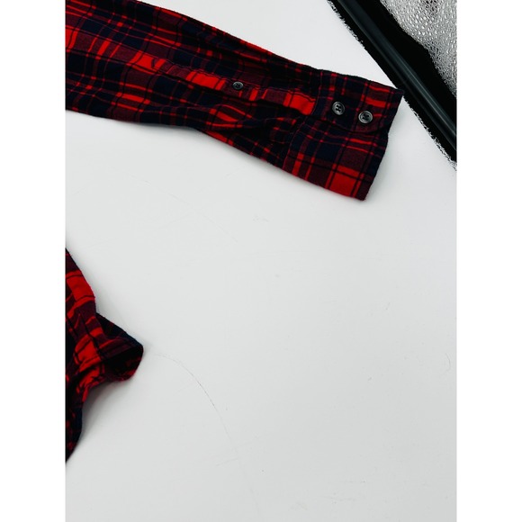 J.Crew Womens Boyfit Plaid Flannel Shirt Size M Americana Cabincore Lumberjack - Picture 10 of 12